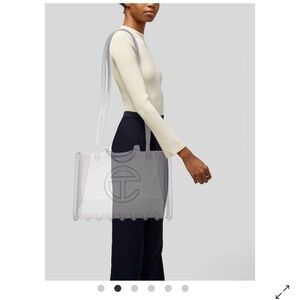 Telfar x Melissa Clear Tote Bag with duster bag NWT